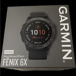 New Garmin Fenix 6x Pro Solar ultimate multisport gps watch 010-02157-20